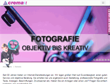 Tablet Screenshot of crema.de